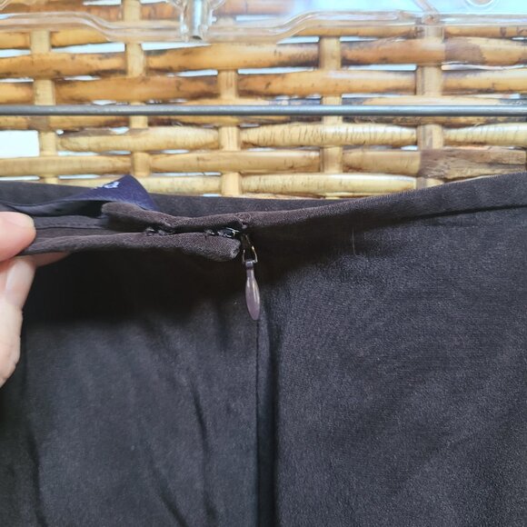 Preston & York Silk Skirt Pencil Black Lined Back Zip Sz 10 - Picture 5 of 6